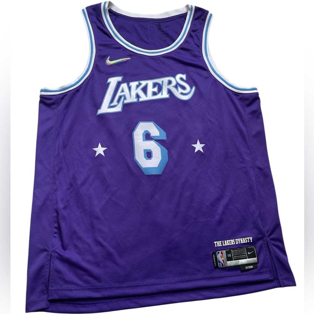 Nike LEBRON JAMES #6 Lakers Dynasty City Edition NBA 75 Swingman 🏀 XXL Jersey